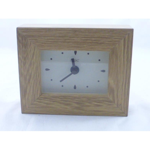 123 - Next Wood Cased Mantle Clock (Working)