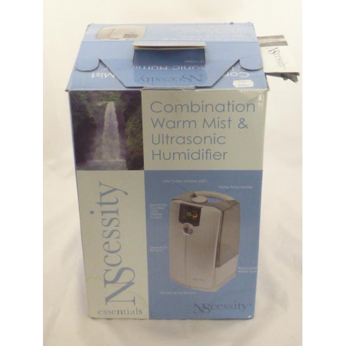 136 - NScessity Essentials Combination Warm Mist & Ultrasonic Humidifier (Boxed)