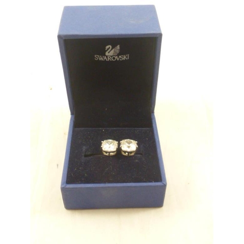 181 - Pair of Swarovski Crystal Earrings in Presentation Box