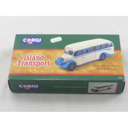 185 - Corgi Island Transport Scilly Isles Bedford OB Coach in box