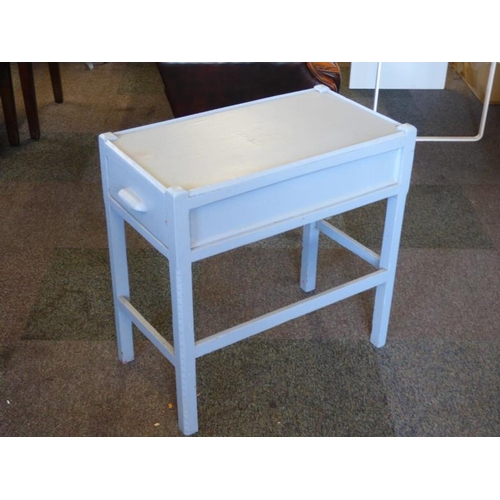 103 - Hand painted side table with drawer