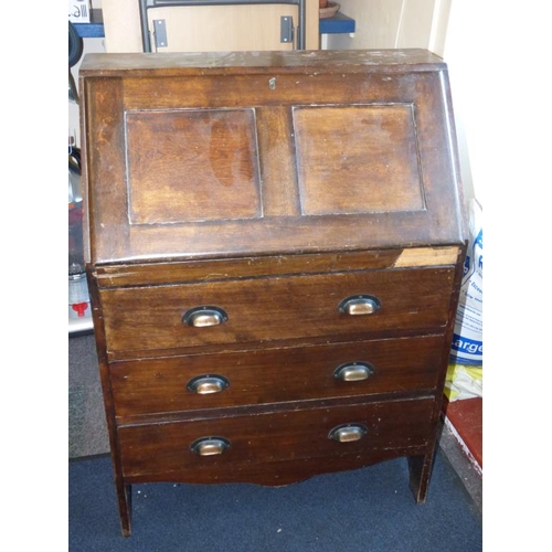 126 - Vintage Bureau with Three Drawers