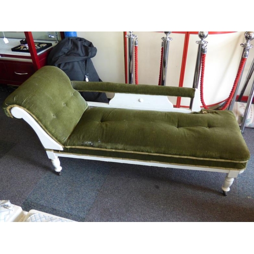 149 - Antique Chaise Lounge on Casters