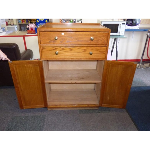 70 - Vintage Tallboy with Two Drawers and Two Doors