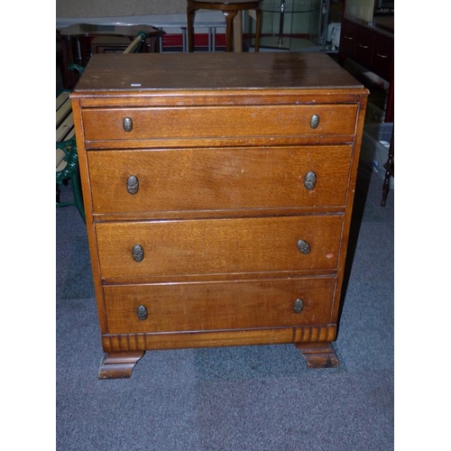 86 - Vintage Chest of Four Drawers