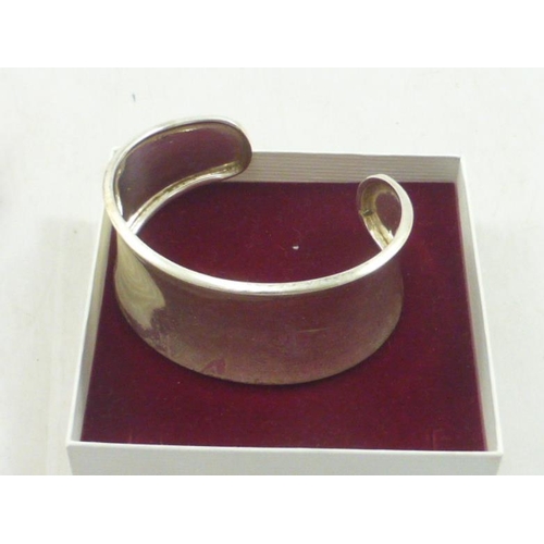 215 - Hallmarked Silver Bangle complete with Presentation Box