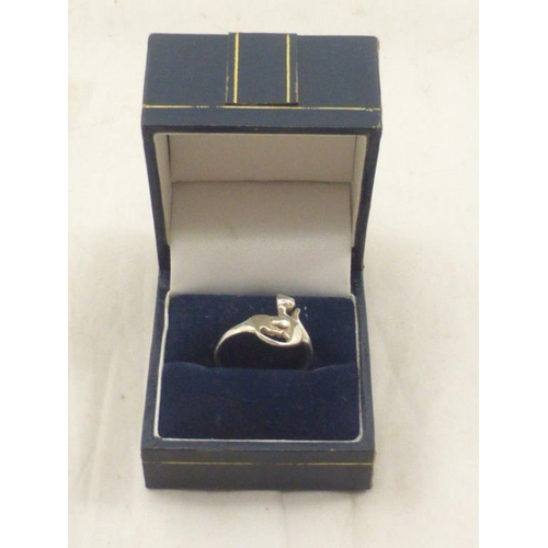 221 - Gold 18ct Solitaire Ring (Size M) With Presenttion Box