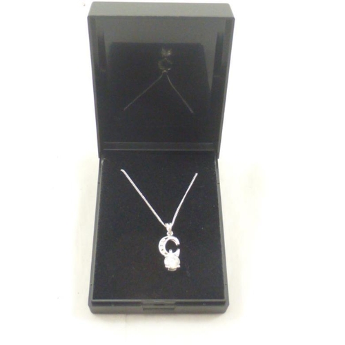 224 - Silver Necklace with Interchangeable Pendant in Presentation Box