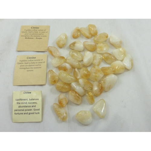 418 - Collection of Citrine quartz gemstones