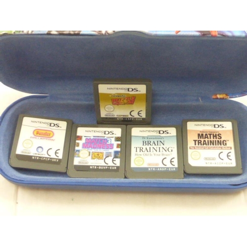 424 - Selection of Nintendo DS Training Games in Superman Case