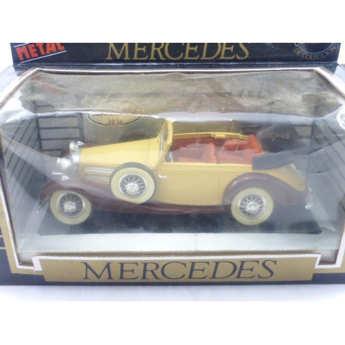 460 - Mira Die-Cast 1936 Mercedes Open Top Car In Original Box Scale 1:24