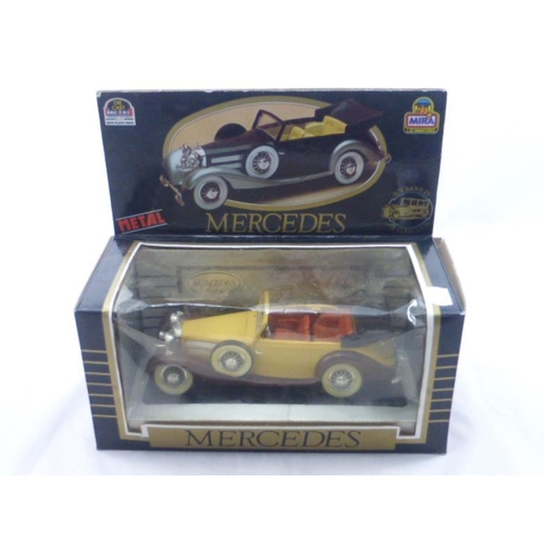 460 - Mira Die-Cast 1936 Mercedes Open Top Car In Original Box Scale 1:24