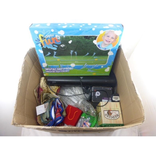 536 - Large Mixed Box Including Lights, Telephone System, Cushion Covers, and Lots More