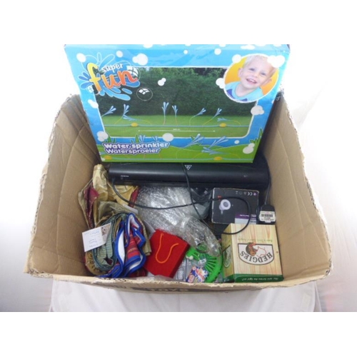 536 - Large Mixed Box Including Lights, Telephone System, Cushion Covers, and Lots More