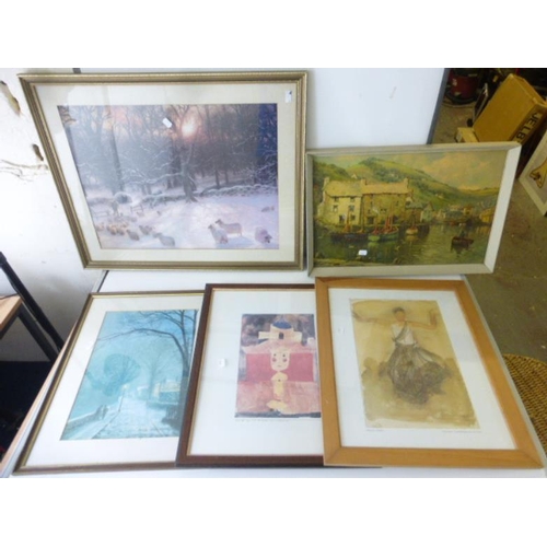 391 - Collection of prints framed and glazed