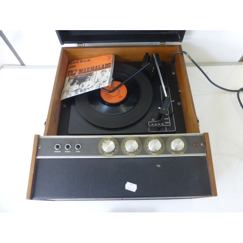 448 - HMV Record portable record player in good working order.