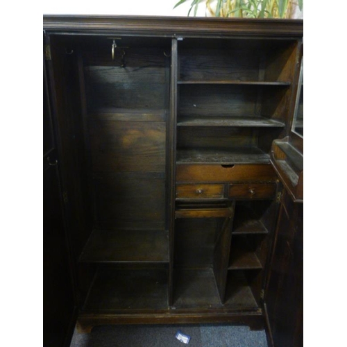 135 - Large Gentleman's Wardrobe with Drawers and Shelves