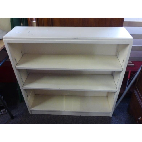 6 - Wooden Painted Book Case ( W 92cm x D 22cm x H 93cm)