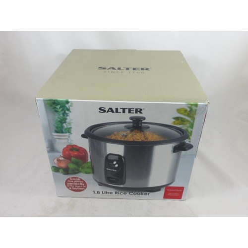 50 - Salter 1.8 Litre Rice Cooker in Original Box (Working)