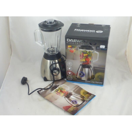 66 - Daewoo 500w Blender with Glass Jug in Original Box (Working)