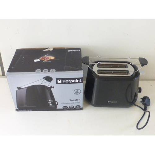 144 - Hotpoint 850w 2 Slice Toaster in Original Box (Working)