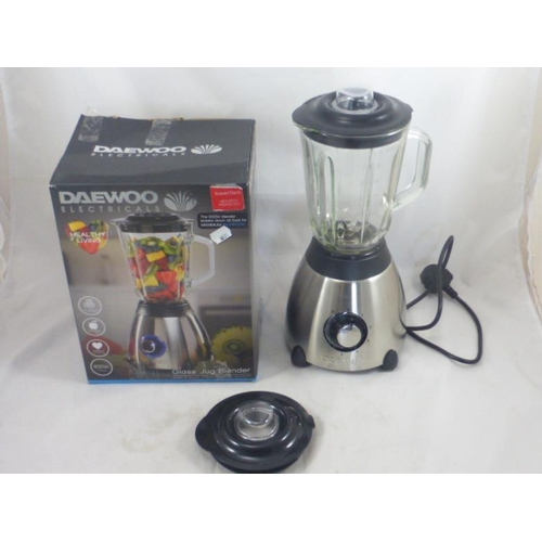 207 - Daewoo Glass Jug Blender 500w in Original Box (Working)