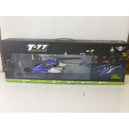 32 - Remote Controlled T-77 Helicopter complete in Original Box