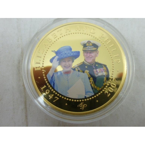 232 - Gold Plated Cook Island 1 Dollar Coin