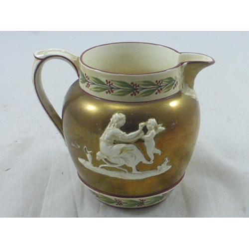 243 - Wedgwood Embossed Queens Ware Milk Jug