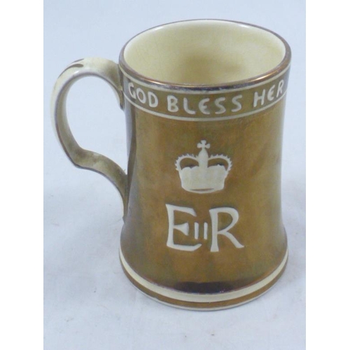 247 - Ridgways Gilt 1953 Coronation Mug