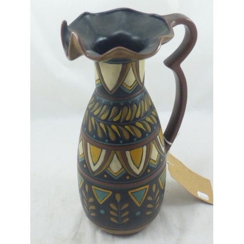 345 - British Art Pottery Brentleigh ware Falcon Luxor Jug (36cm)