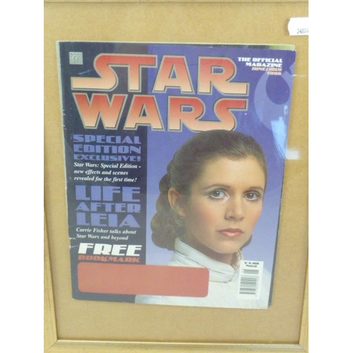 374 - Framed and Glazed Official Star Wars Magazine