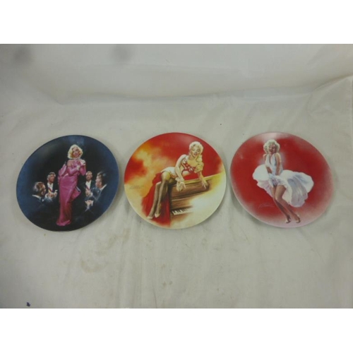 381 - Three Limited Edition Marilyn Monroe Collectors Plates depicting her Most Famous Film Roles