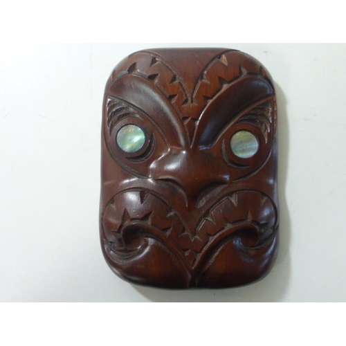 166 - Tribal Plaque with pearlescent eyes