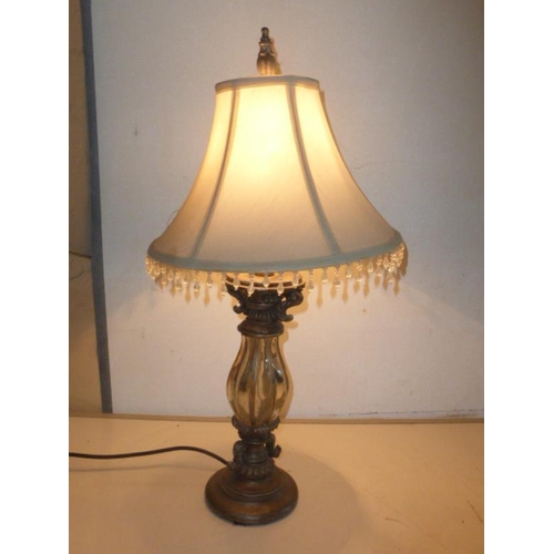 193 - Vintage Silvered Table Light