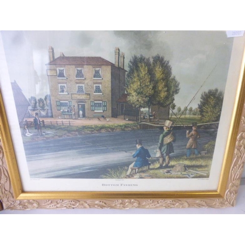 315 - Two Vintage Framed and Glazed Prints depicting Fishing Scences