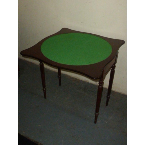 340 - Mahogany Card Table disguised as a console table