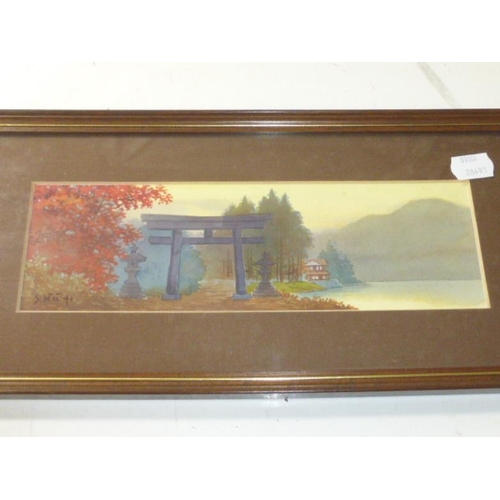 343 - Four Pre War Original Framed and Glazed Watercolours by The Japanese Artist S Niimi