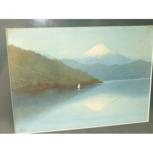 343 - Four Pre War Original Framed and Glazed Watercolours by The Japanese Artist S Niimi