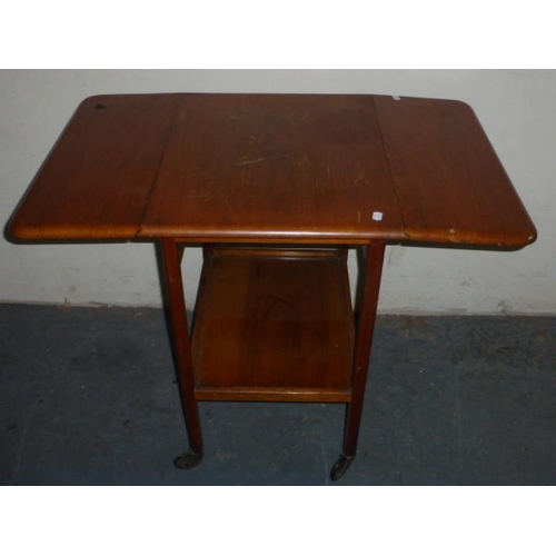 344 - Vintage Retro Drop Leaf Table, 