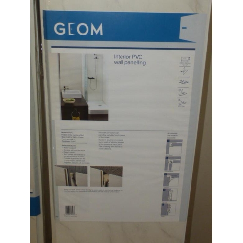 330 - Eleven Packs of Geom Interior PVC Wall Panelling (each pack covers 2.4mtrs) New