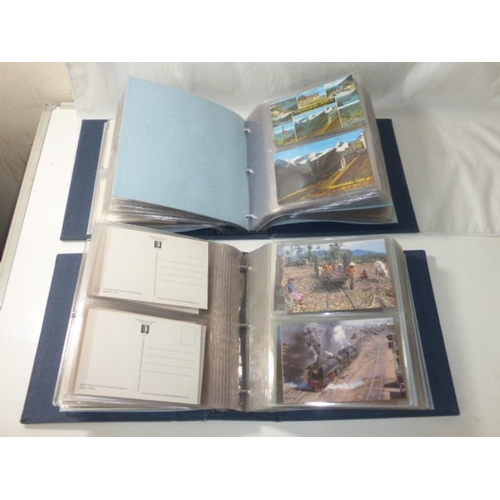 370 - Two Post Card Album's including Trains and Topographical