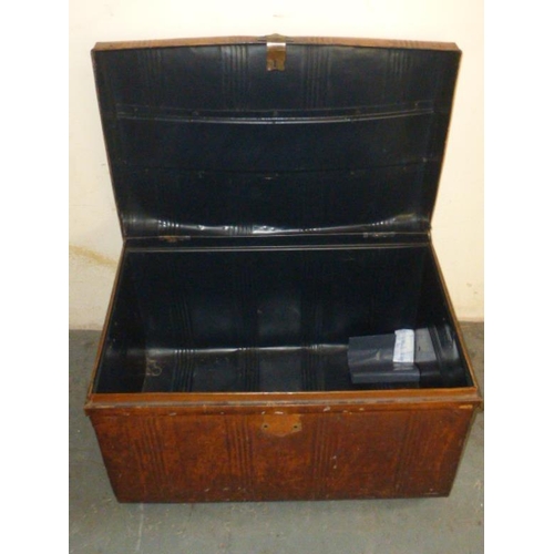 421 - Large Steel Trunk / Chest