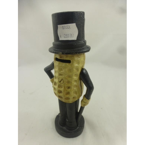 41 - Cast Iron Mr Peanut Figure by Planters