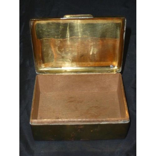 74 - Vintage Brass State Express Cigarette Box