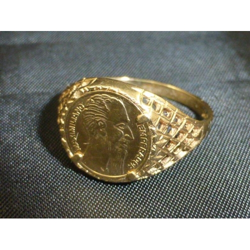 67 - Hallmarked 9CT Gold Coin Ring - Boxed