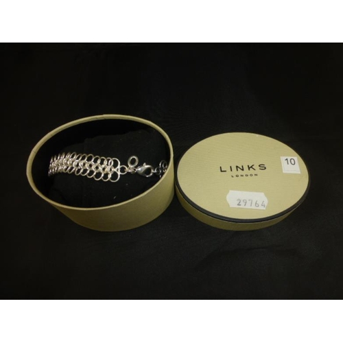 72 - Links Of London Hallmarked Sterling Silver Bracelet Boxed