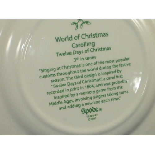 94 - Boxed Spode Celebratory Christmas Tree plate