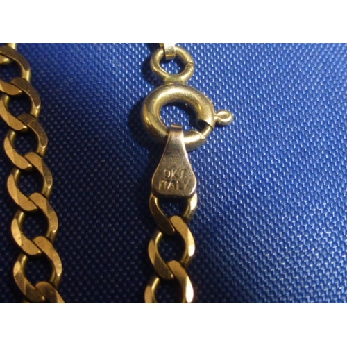 173 - Hallmarked 9ct Gold Curb Link Chain