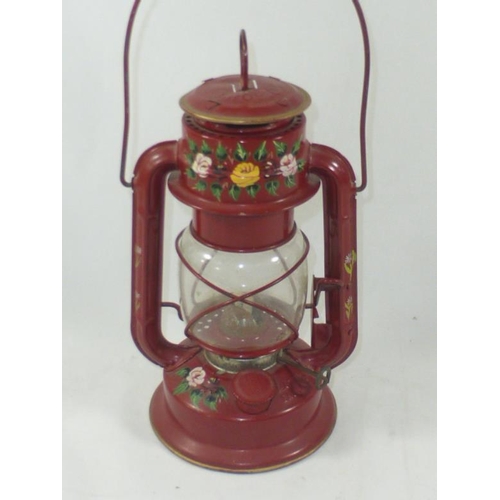 197 - Barge Ware Paraffin Lamp